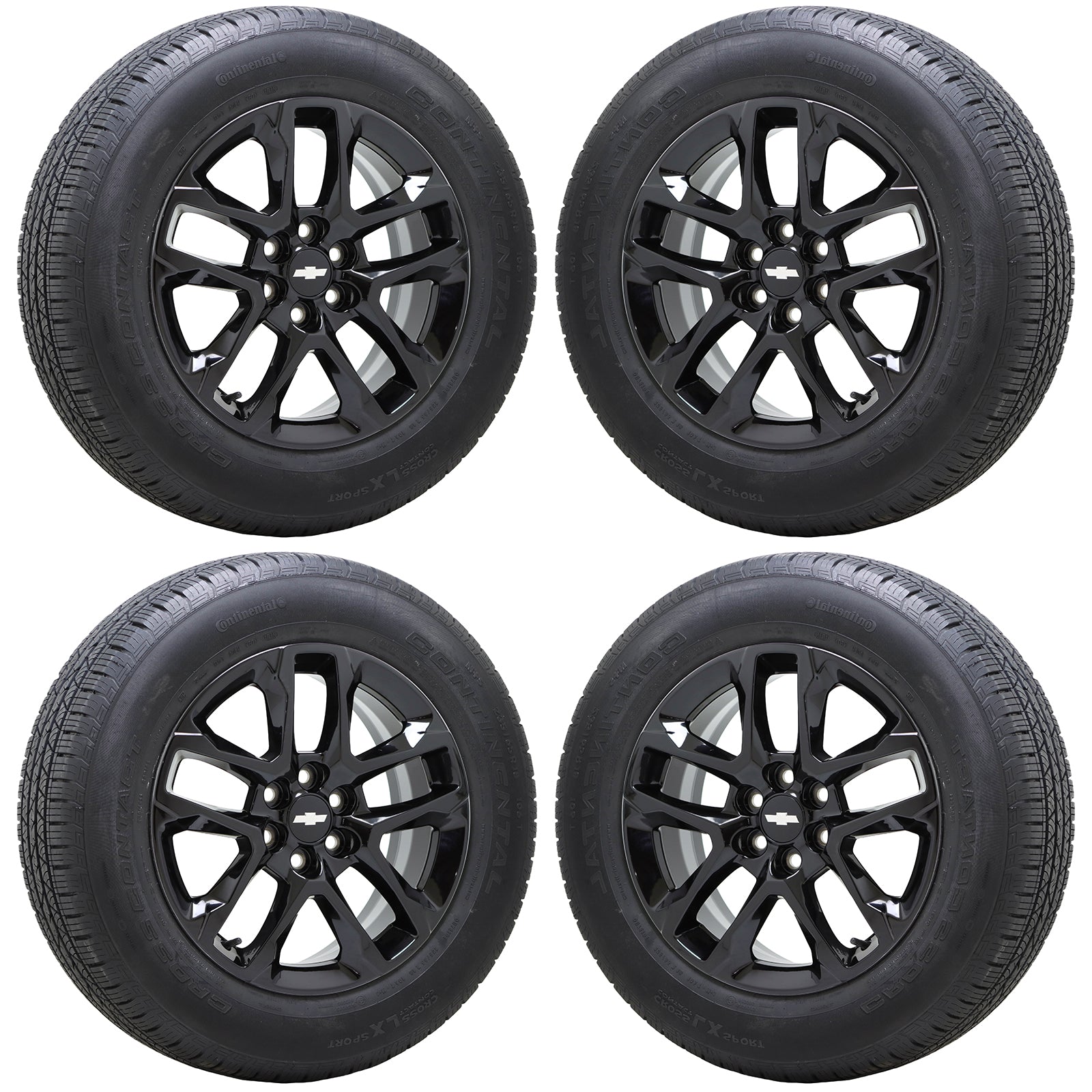 18" Chevrolet Blazer Gloss Black wheels rims Factory OEM 2018-2024 set 5843